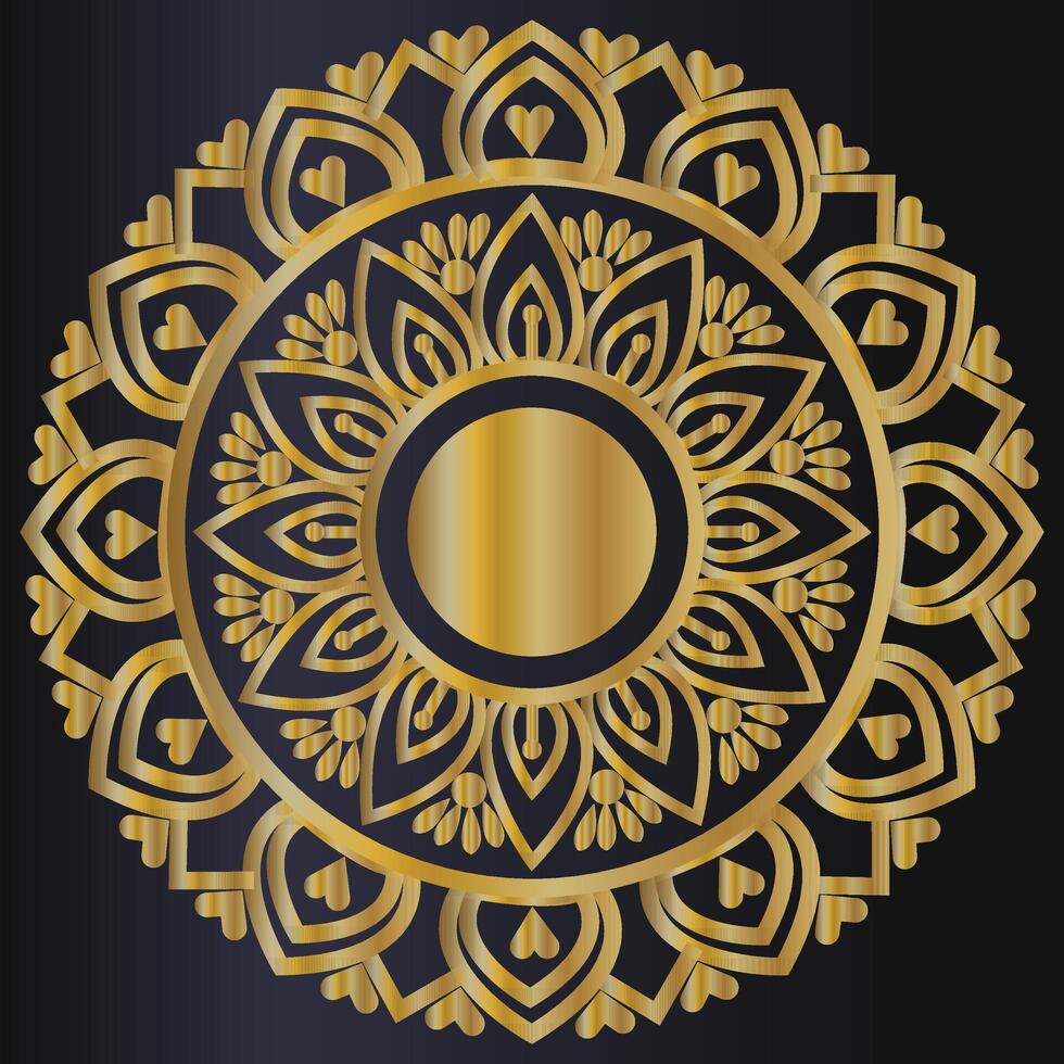 Luxury mandala design vector