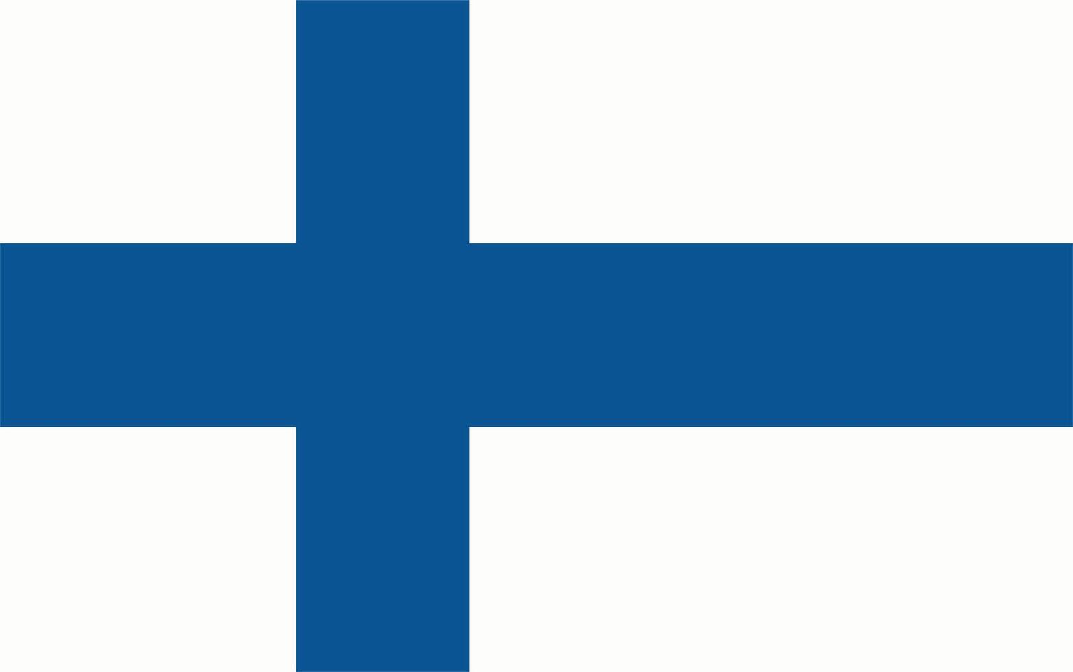 nacional Finlandia bandera. plano vector ilustración. eps10.