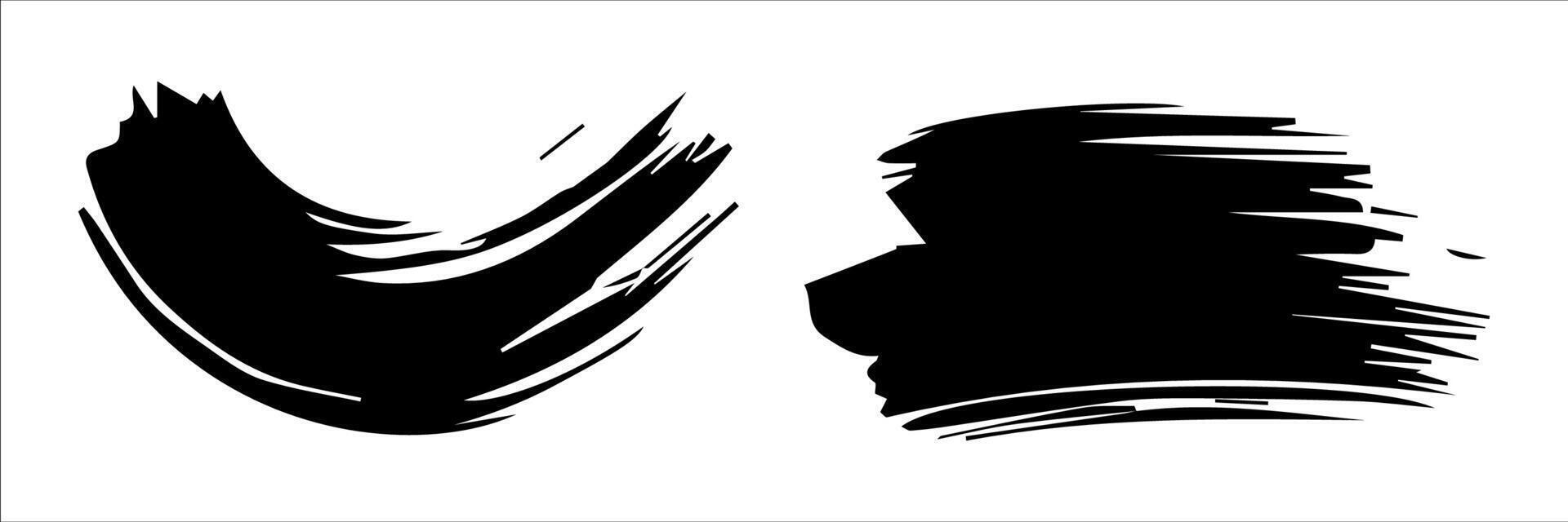 paint brush stroke, ink splatter and artistic design elements. Dirty watercolor texture, box, frame, grunge background, splash or creative shape for social media. Abstract drawing. vector