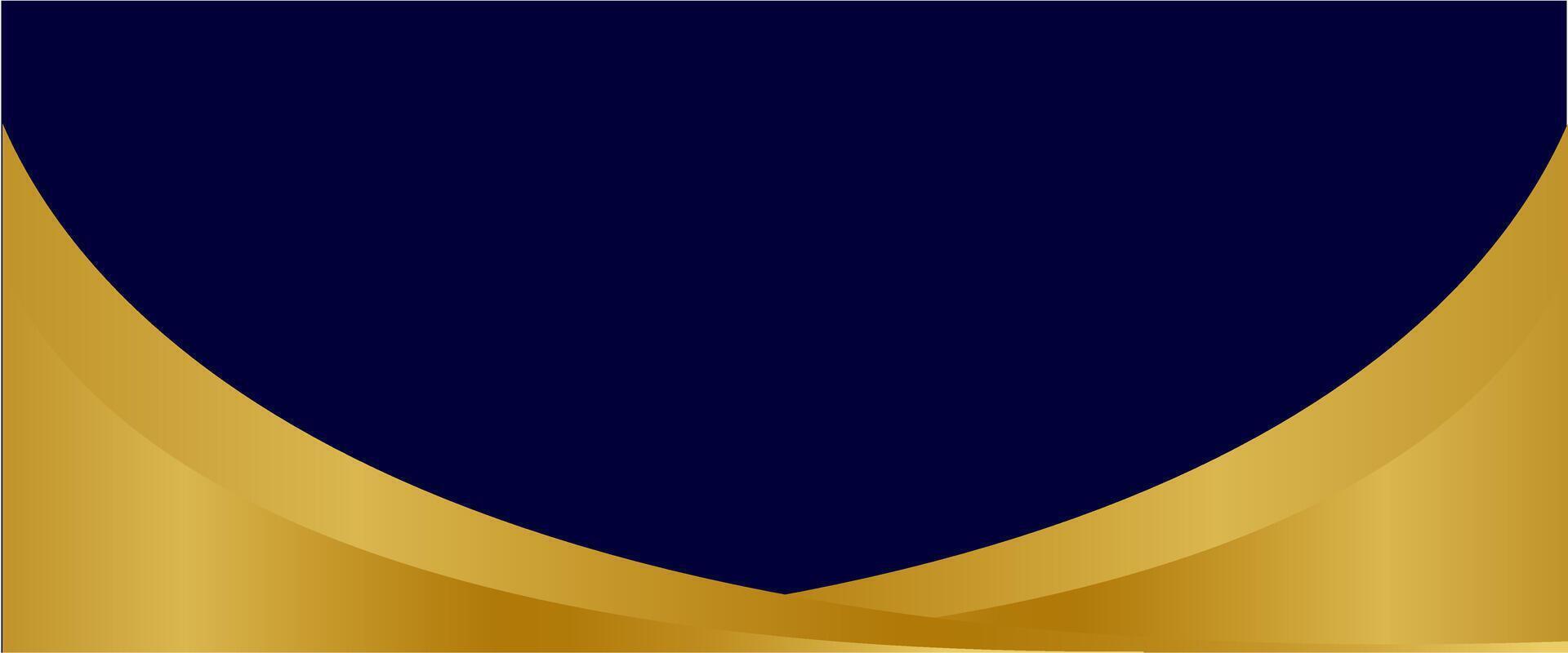resumen elegante oscuro azul antecedentes con dorado forma vector