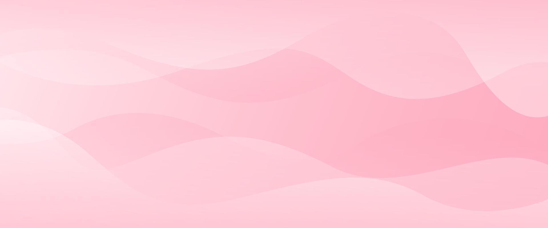 Abstract colorful pink curve background, pink beauty dynamic wallpaper with wave shapes. Template banner background for beauty products, sales, ads, pages, events, web, and others vector