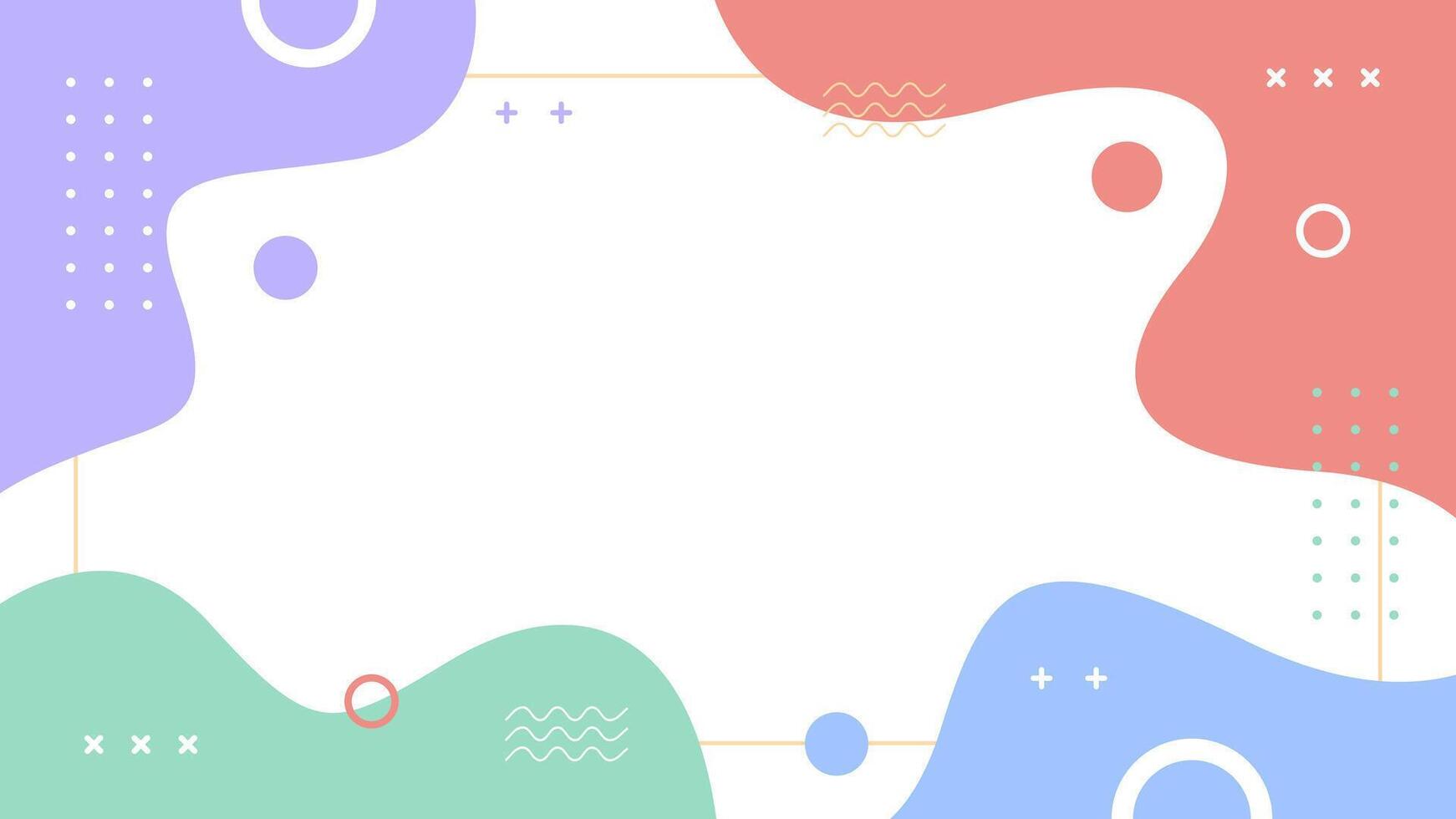 Abstract Vector Background. Border Geometry background in pastel color. Suitable for Design Posters, Templates, Banners and others