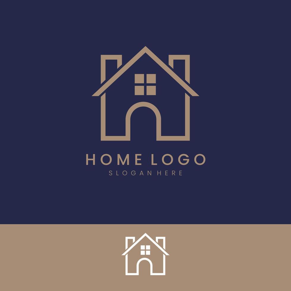 vector gráfico diseño, hogar logo diseño