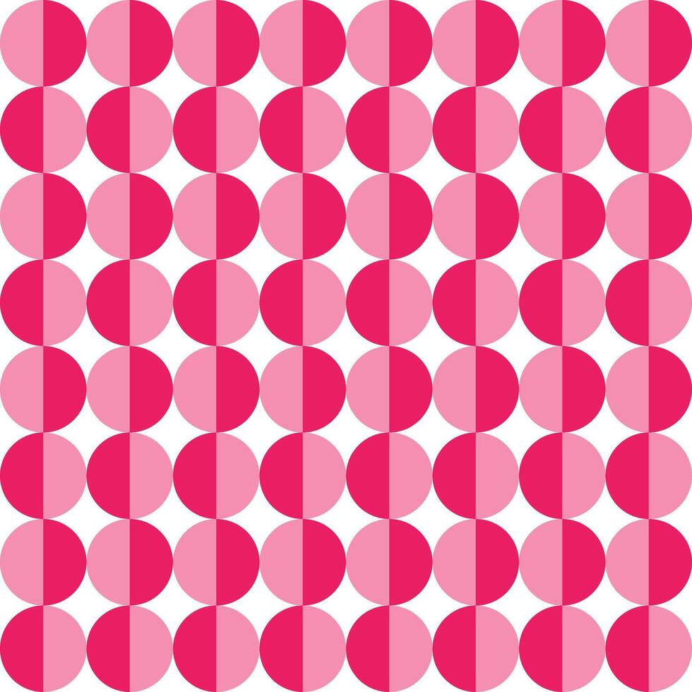 Pink shade circle pattern. Circle vector seamless pattern. Decorative element, wrapping paper, wall tiles, floor tiles, bathroom tiles.