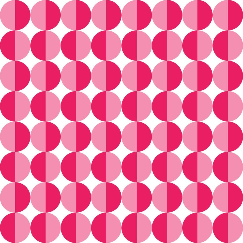 Pink shade circle pattern. Circle vector seamless pattern. Decorative element, wrapping paper, wall tiles, floor tiles, bathroom tiles.