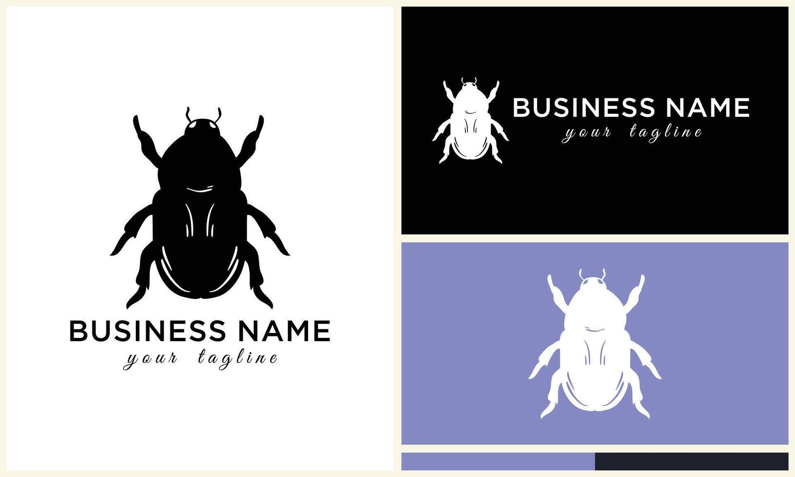 silhouette beetle insect ant template vector