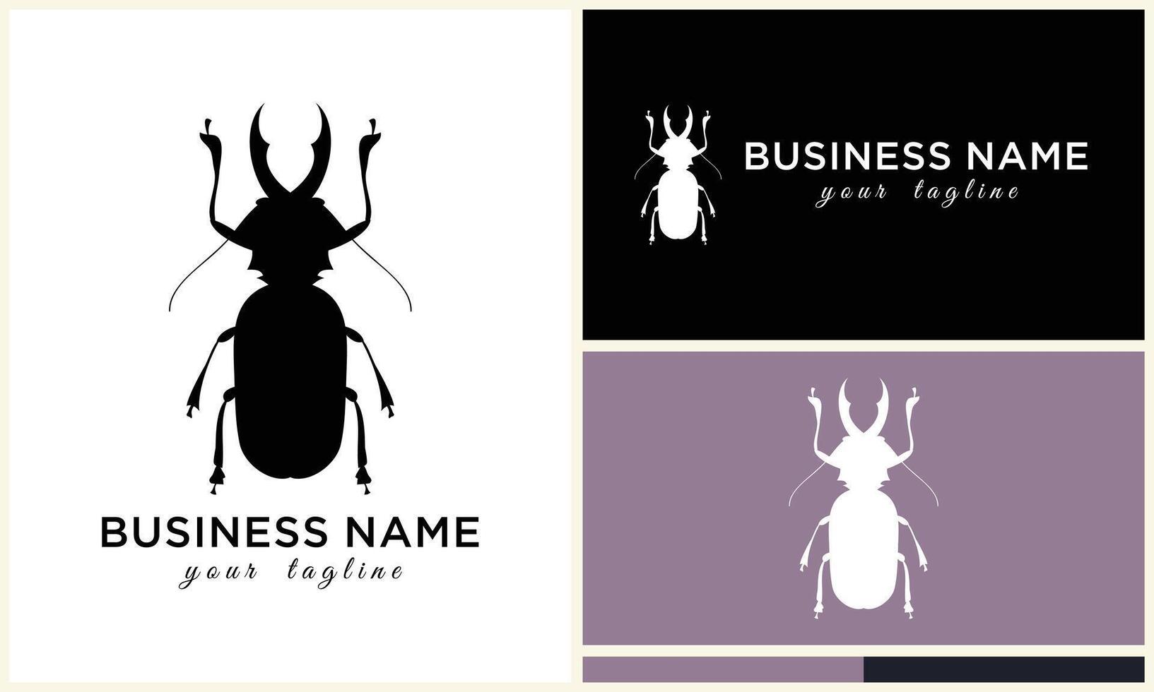 silhouette beetle insect ant template vector