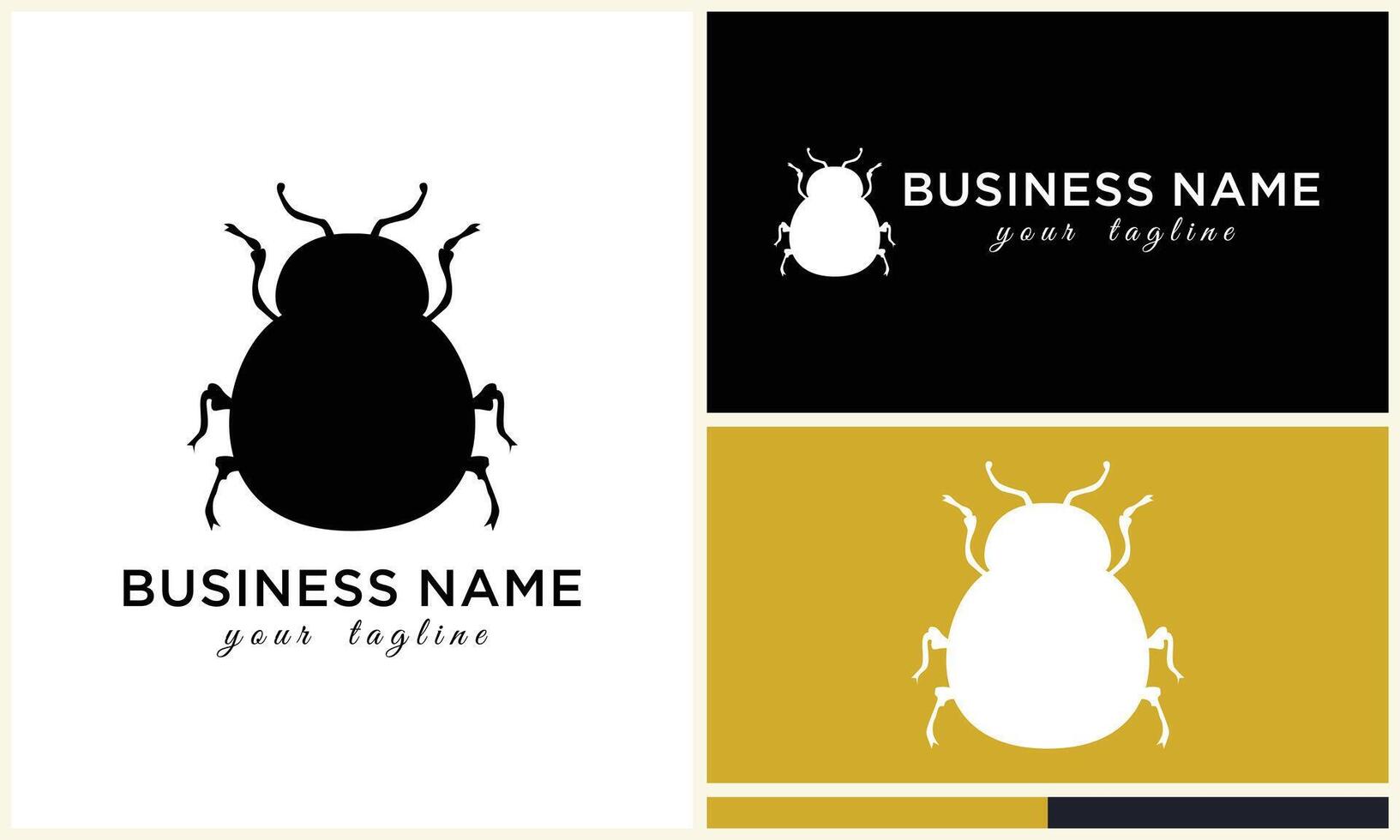 silhouette beetle insect ant template vector