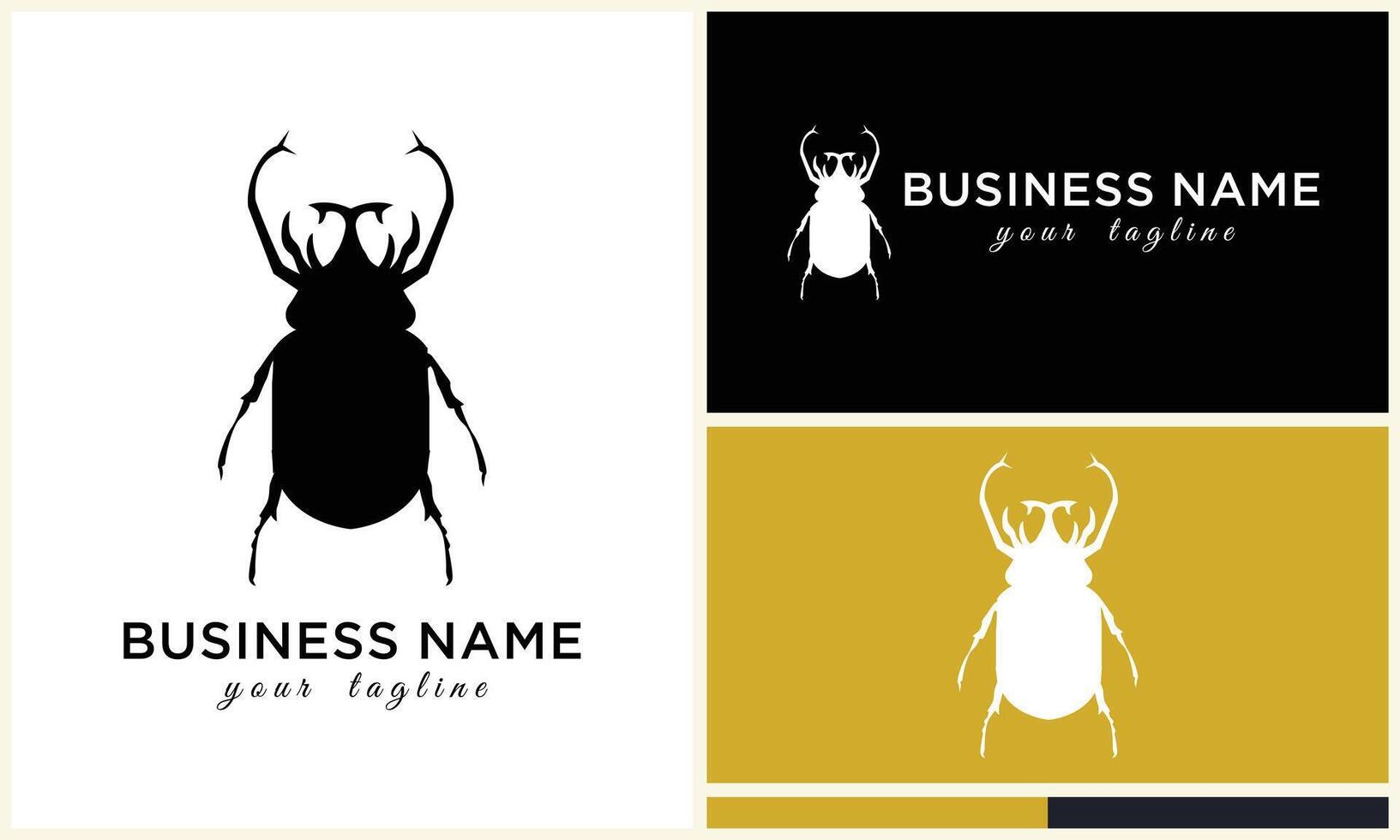 silhouette beetle insect ant template vector