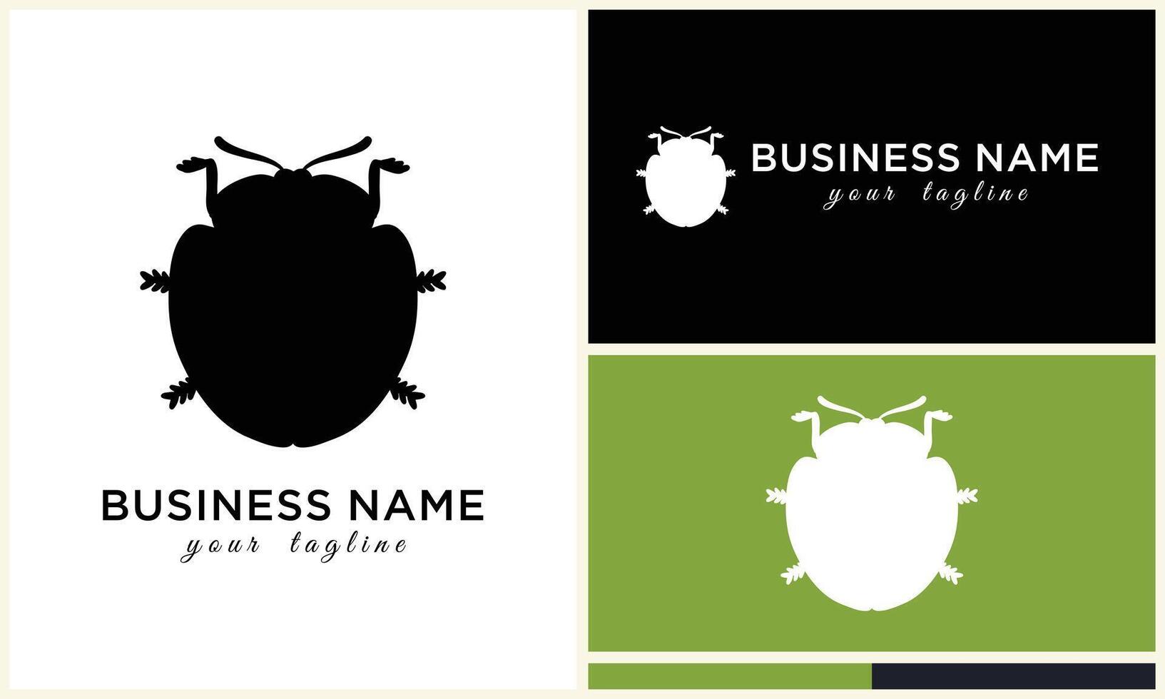 silhouette beetle insect ant template vector