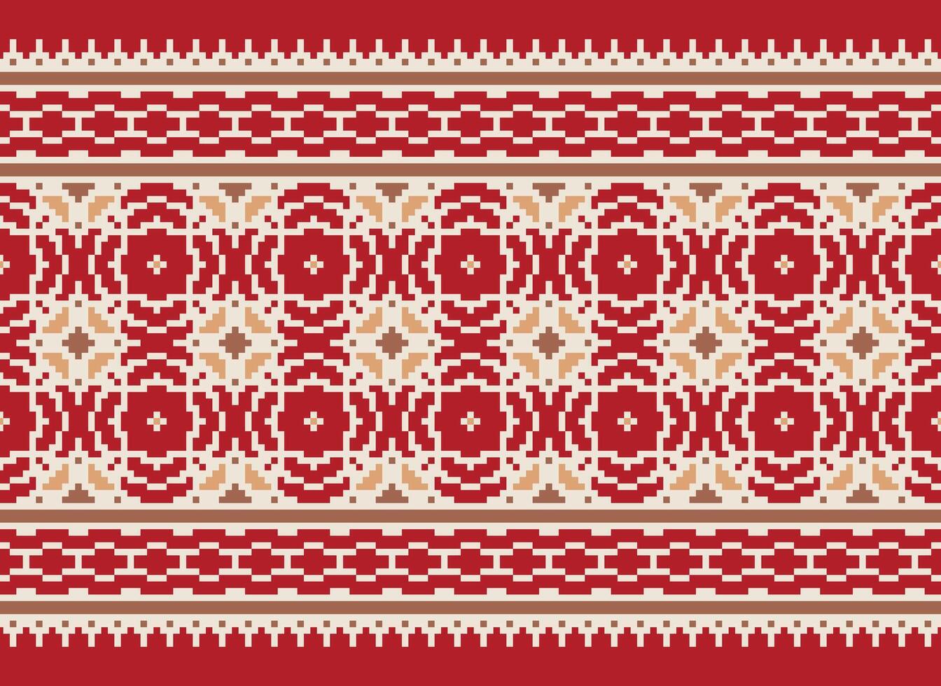Knitted ethnic pattern, Vector cross stitch oriental background, Embroidery retro jacquard style, Purple pattern square native, Design for textile, fabric, carpet, rug, fibres