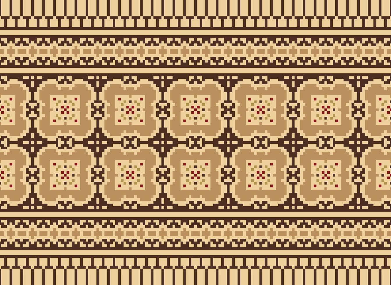 de punto étnico patrón, vector cruzar puntada oriental fondo, bordado retro jacquard estilo, púrpura modelo cuadrado nativo, diseño para textil, tela, alfombra, alfombra, fibras