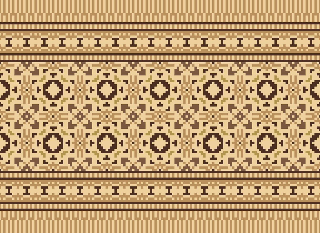 Knitted ethnic pattern, Vector cross stitch oriental background, Embroidery retro jacquard style, Purple pattern square native, Design for textile, fabric, carpet, rug, fibres