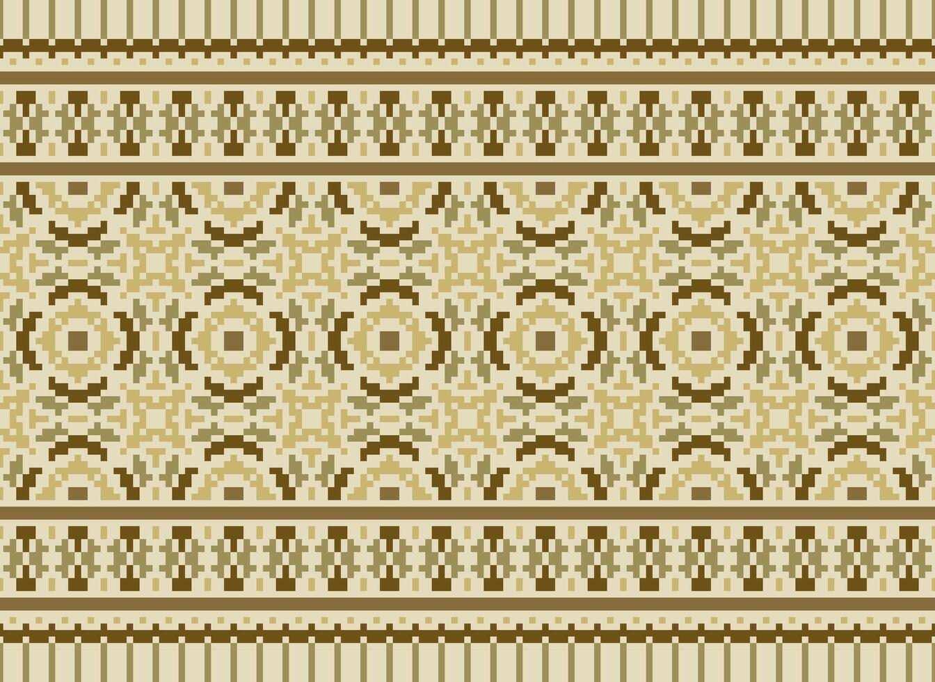 Knitted ethnic pattern, Vector cross stitch oriental background, Embroidery retro jacquard style, Purple pattern square native, Design for textile, fabric, carpet, rug, fibres