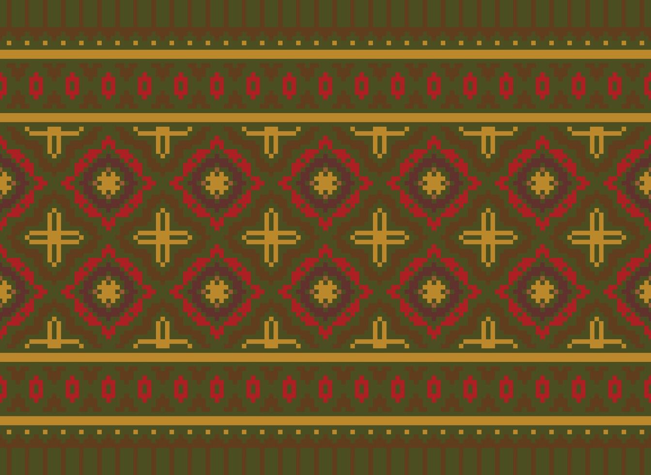 Knitted ethnic pattern, Vector cross stitch oriental background, Embroidery retro jacquard style, Purple pattern square native, Design for textile, fabric, carpet, rug, fibres