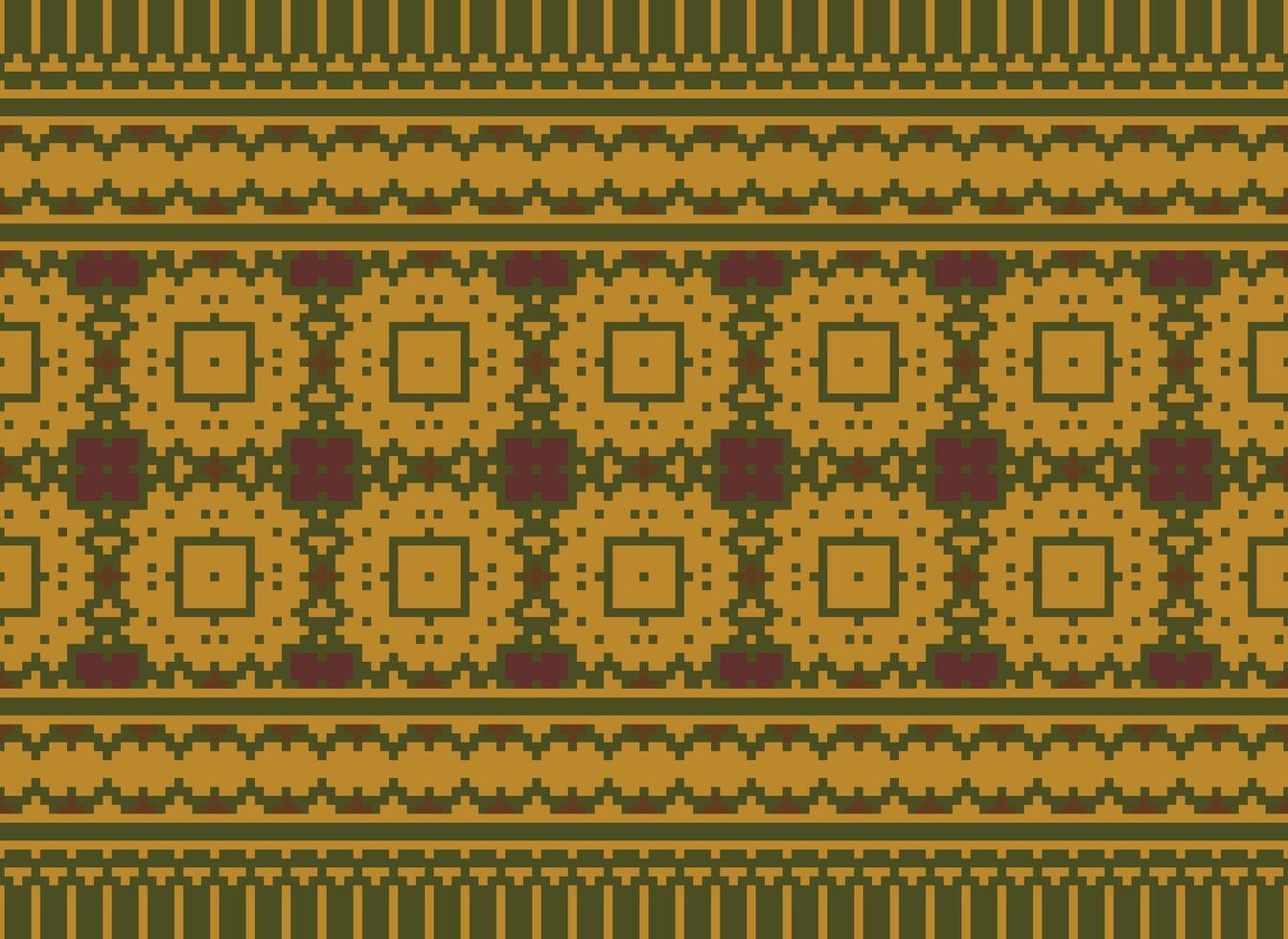 Knitted ethnic pattern, Vector cross stitch oriental background, Embroidery retro jacquard style, Purple pattern square native, Design for textile, fabric, carpet, rug, fibres