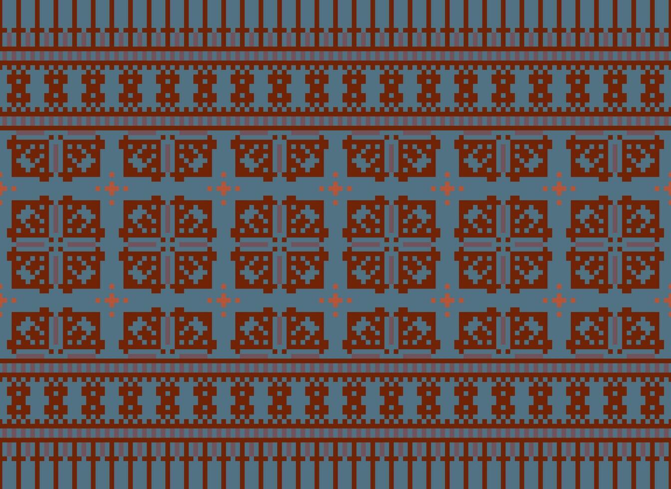 Knitted ethnic pattern, Vector cross stitch oriental background, Embroidery retro jacquard style, Purple pattern square native, Design for textile, fabric, carpet, rug, fibres