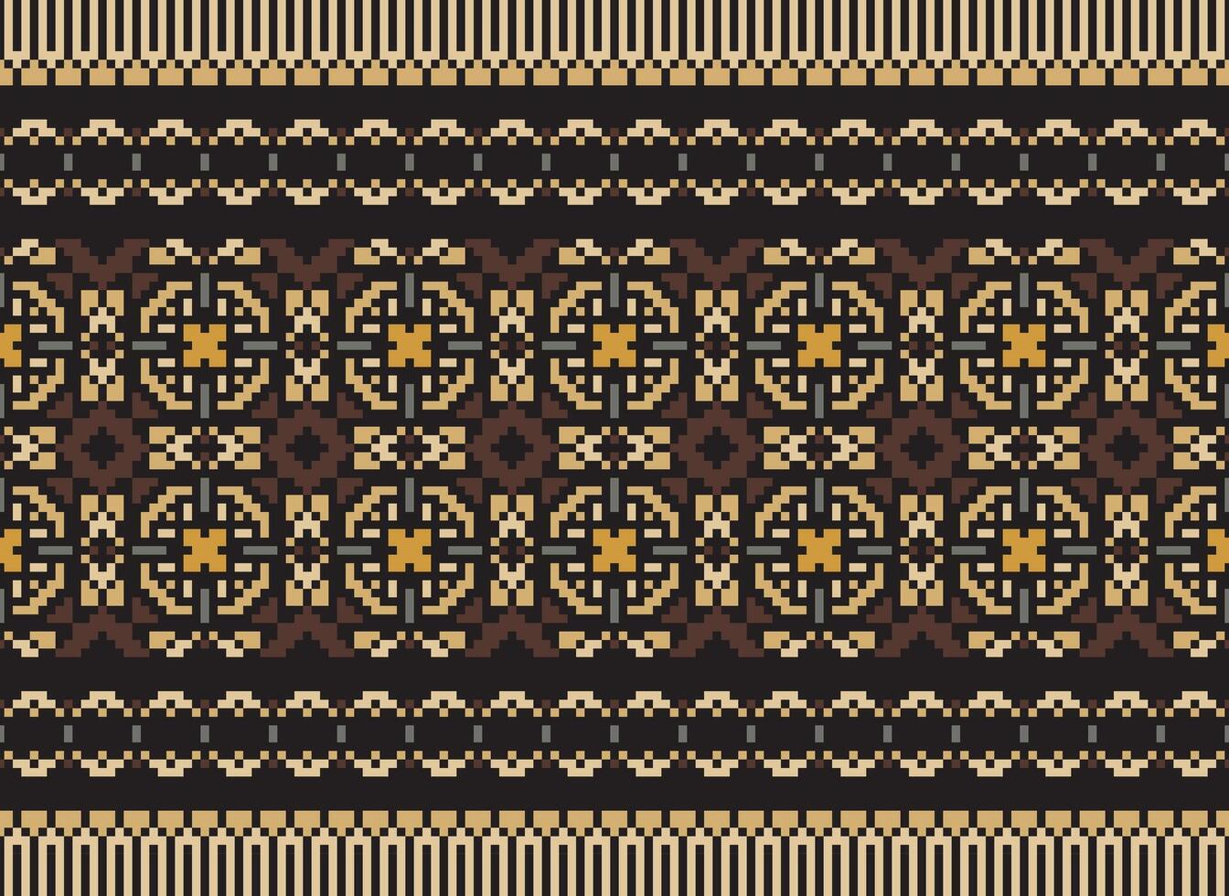 Knitted ethnic pattern, Vector cross stitch oriental background, Embroidery retro jacquard style, Purple pattern square native, Design for textile, fabric, carpet, rug, fibres
