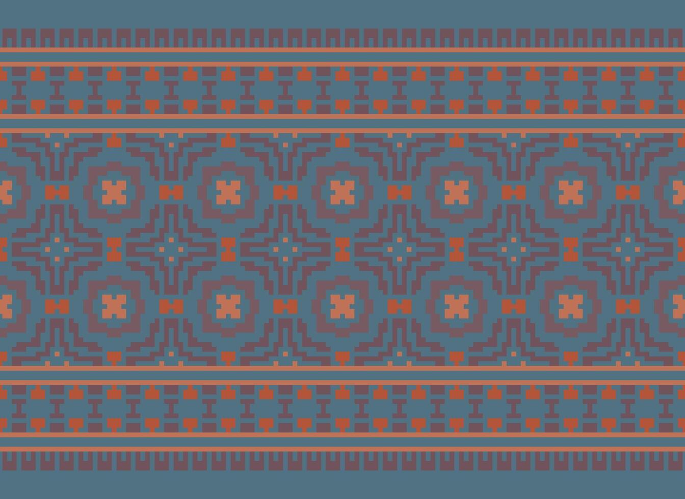 Knitted ethnic pattern, Vector cross stitch oriental background, Embroidery retro jacquard style, Purple pattern square native, Design for textile, fabric, carpet, rug, fibres