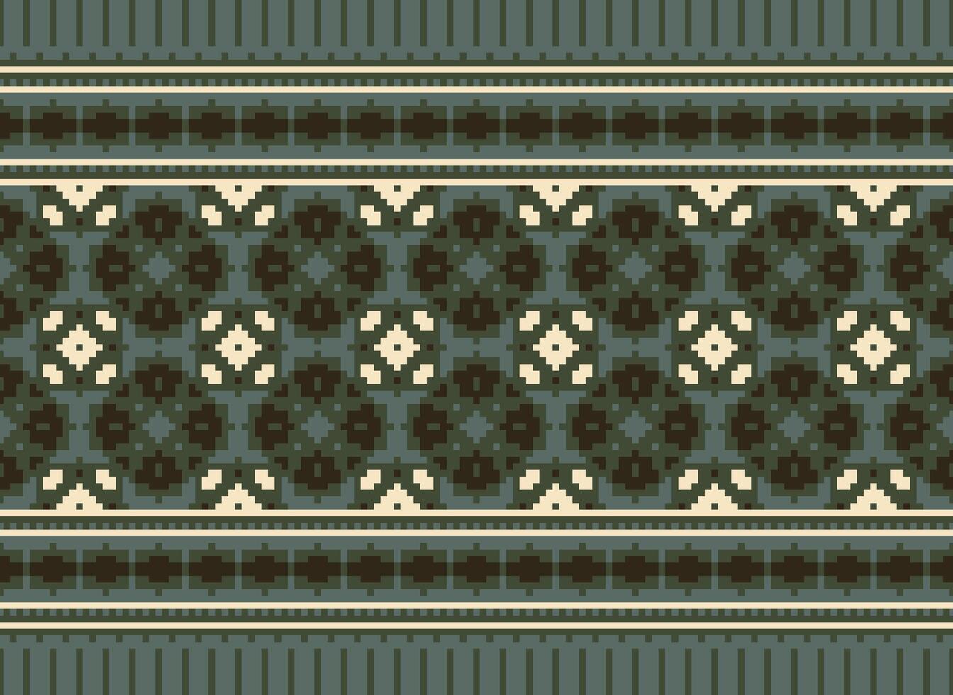 Knitted ethnic pattern, Vector cross stitch oriental background, Embroidery retro jacquard style, Purple pattern square native, Design for textile, fabric, carpet, rug, fibres