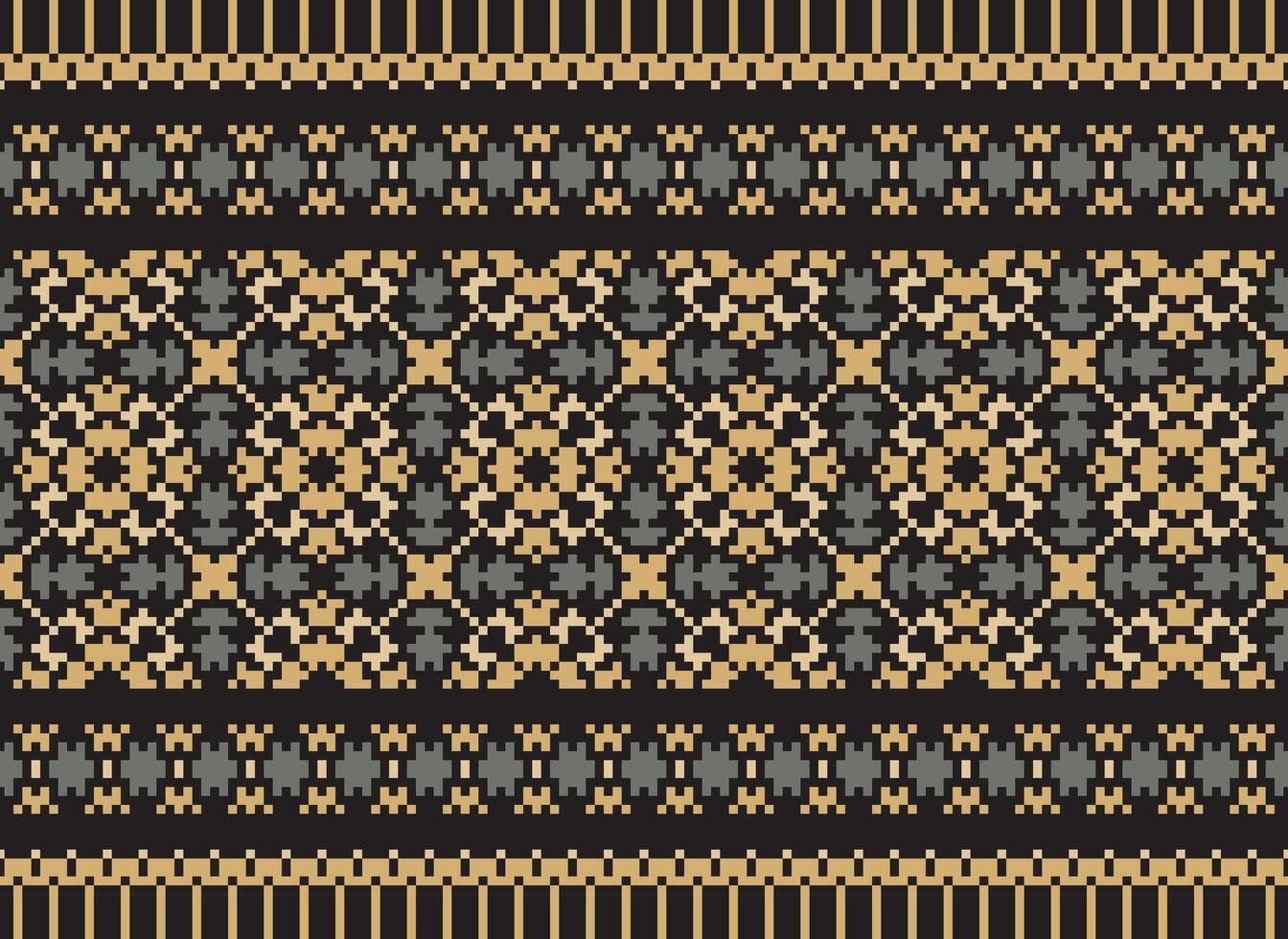 de punto étnico patrón, vector cruzar puntada oriental fondo, bordado retro jacquard estilo, púrpura modelo cuadrado nativo, diseño para textil, tela, alfombra, alfombra, fibras