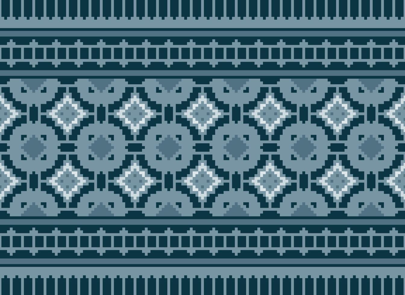 Knitted ethnic pattern, Vector cross stitch oriental background, Embroidery retro jacquard style, Purple pattern square native, Design for textile, fabric, carpet, rug, fibres