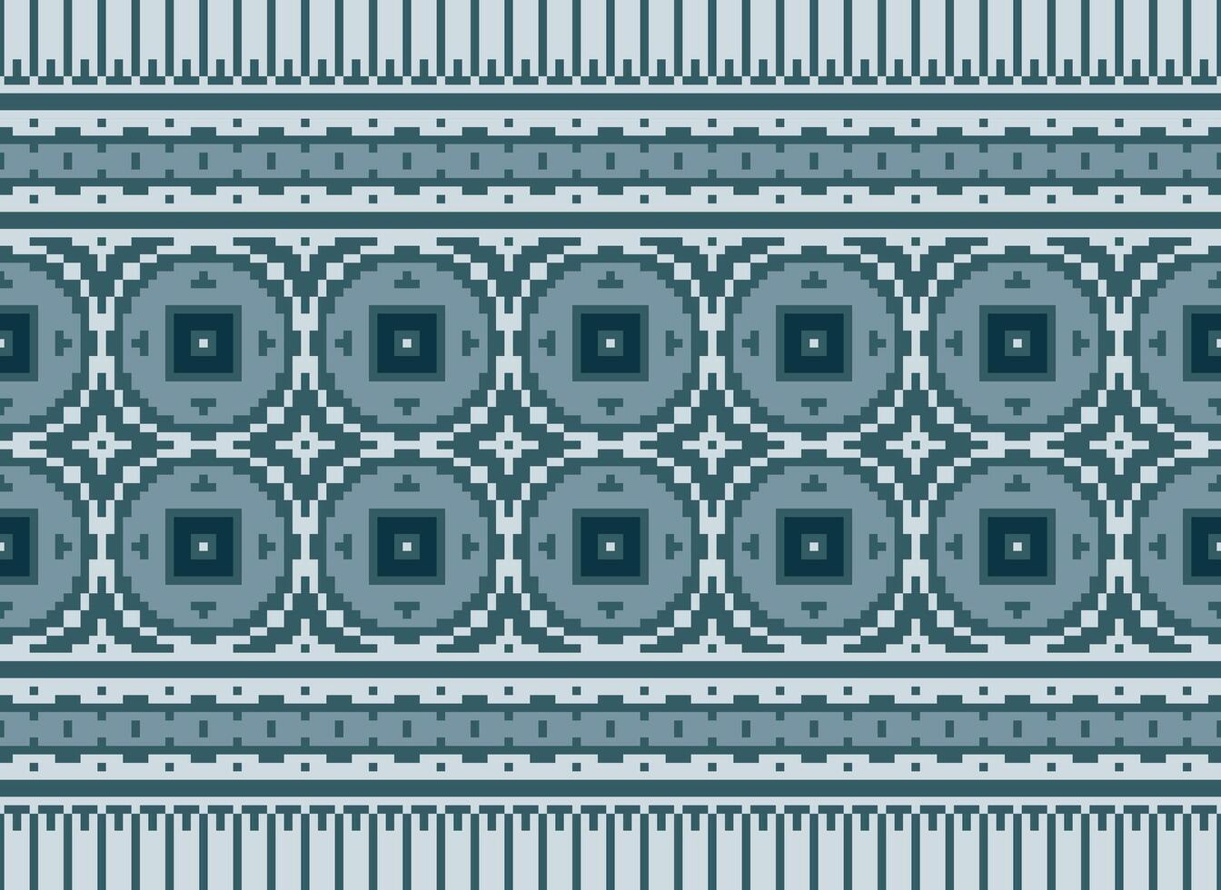 Knitted ethnic pattern, Vector cross stitch oriental background, Embroidery retro jacquard style, Purple pattern square native, Design for textile, fabric, carpet, rug, fibres