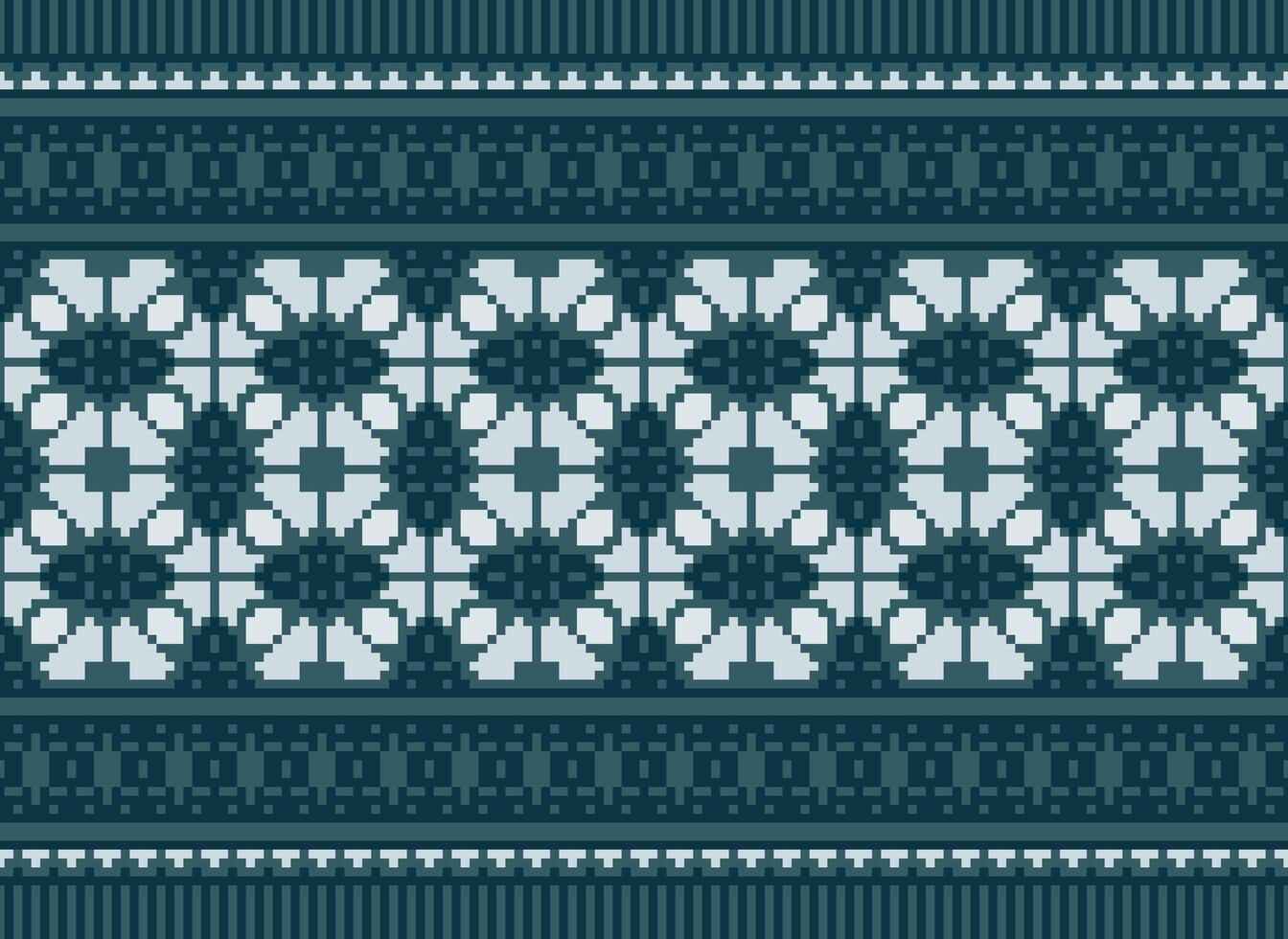 Knitted ethnic pattern, Vector cross stitch oriental background, Embroidery retro jacquard style, Purple pattern square native, Design for textile, fabric, carpet, rug, fibres