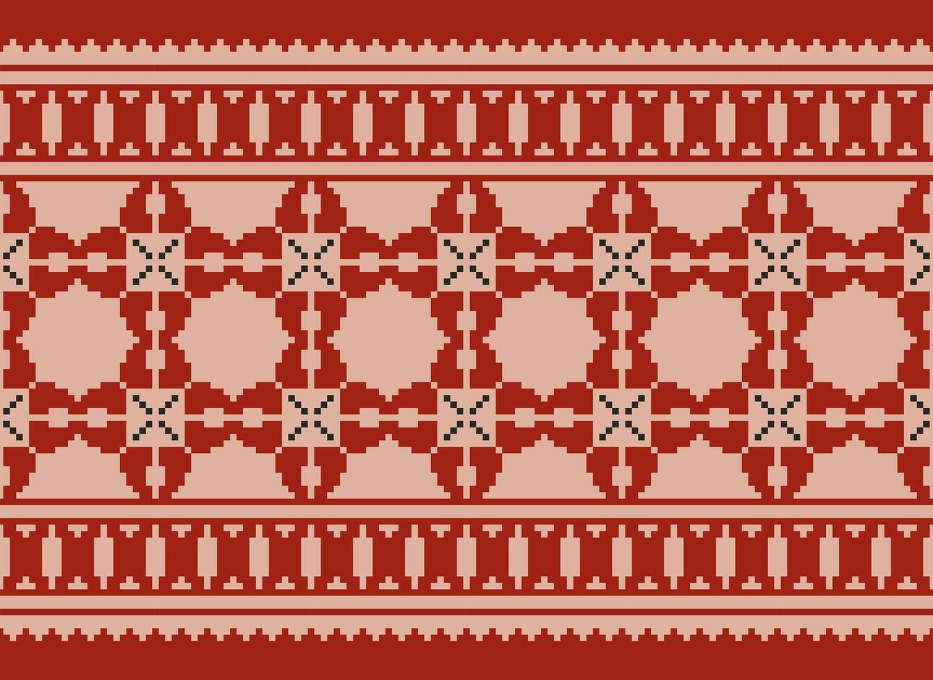 Knitted ethnic pattern, Vector cross stitch oriental background, Embroidery retro jacquard style, Purple pattern square native, Design for textile, fabric, carpet, rug, fibres