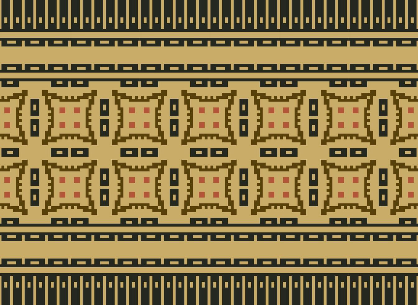 Knitted ethnic pattern, Vector cross stitch oriental background, Embroidery retro jacquard style, Purple pattern square native, Design for textile, fabric, carpet, rug, fibres
