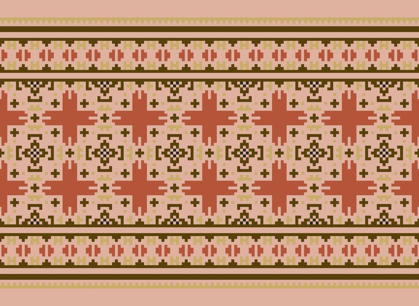 Knitted ethnic pattern, Vector cross stitch oriental background, Embroidery retro jacquard style, Purple pattern square native, Design for textile, fabric, carpet, rug, fibres