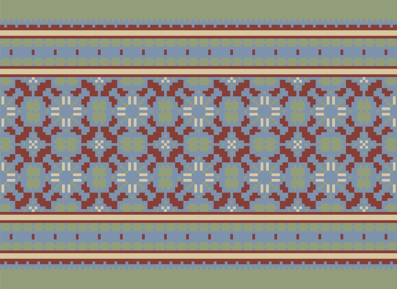 Knitted ethnic pattern, Vector cross stitch oriental background, Embroidery retro jacquard style, Purple pattern square native, Design for textile, fabric, carpet, rug, fibres