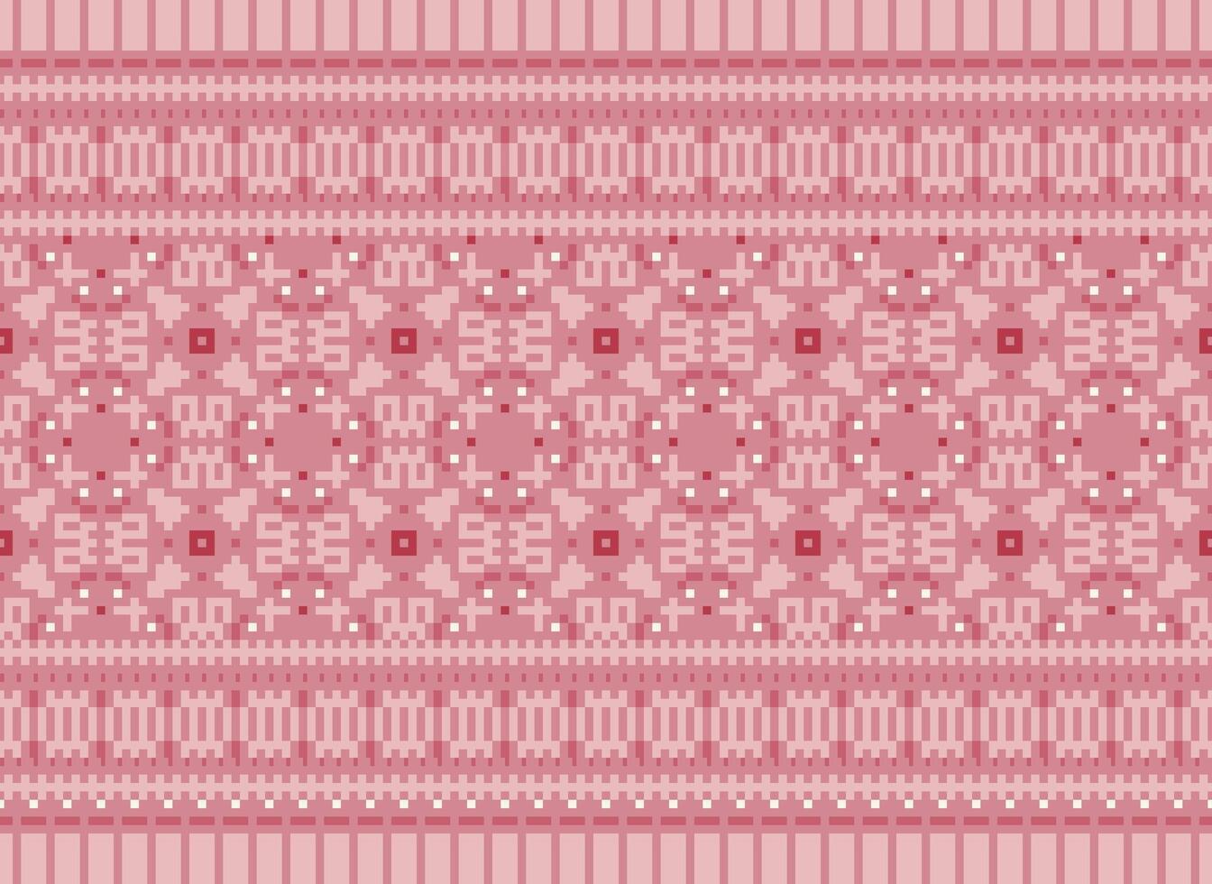 Geometric ethnic pattern. Pixel pattern. Design for clothing, fabric, background, wallpaper, wrapping, batik. Knitwear, Embroidery style. Aztec geometric art ornament print. Vector illustration.