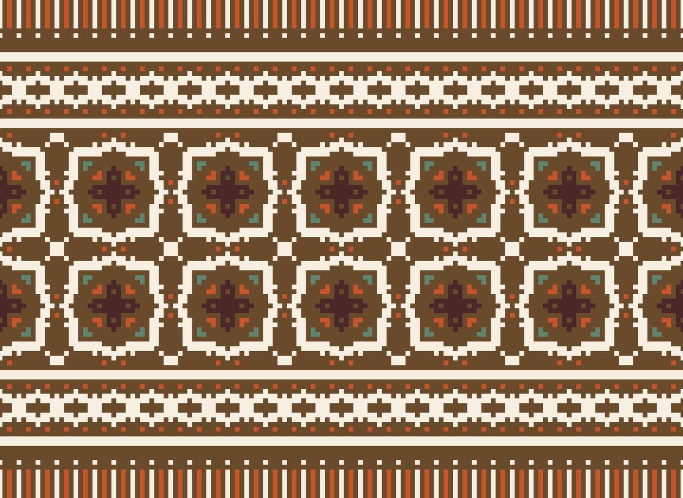 hermosa floral cruzar puntada patrón.geometrico étnico oriental modelo tradicional fondo.azteca estilo resumen vector ilustración.diseño para textura,tela,ropa,envoltura,decoración,alfombra.