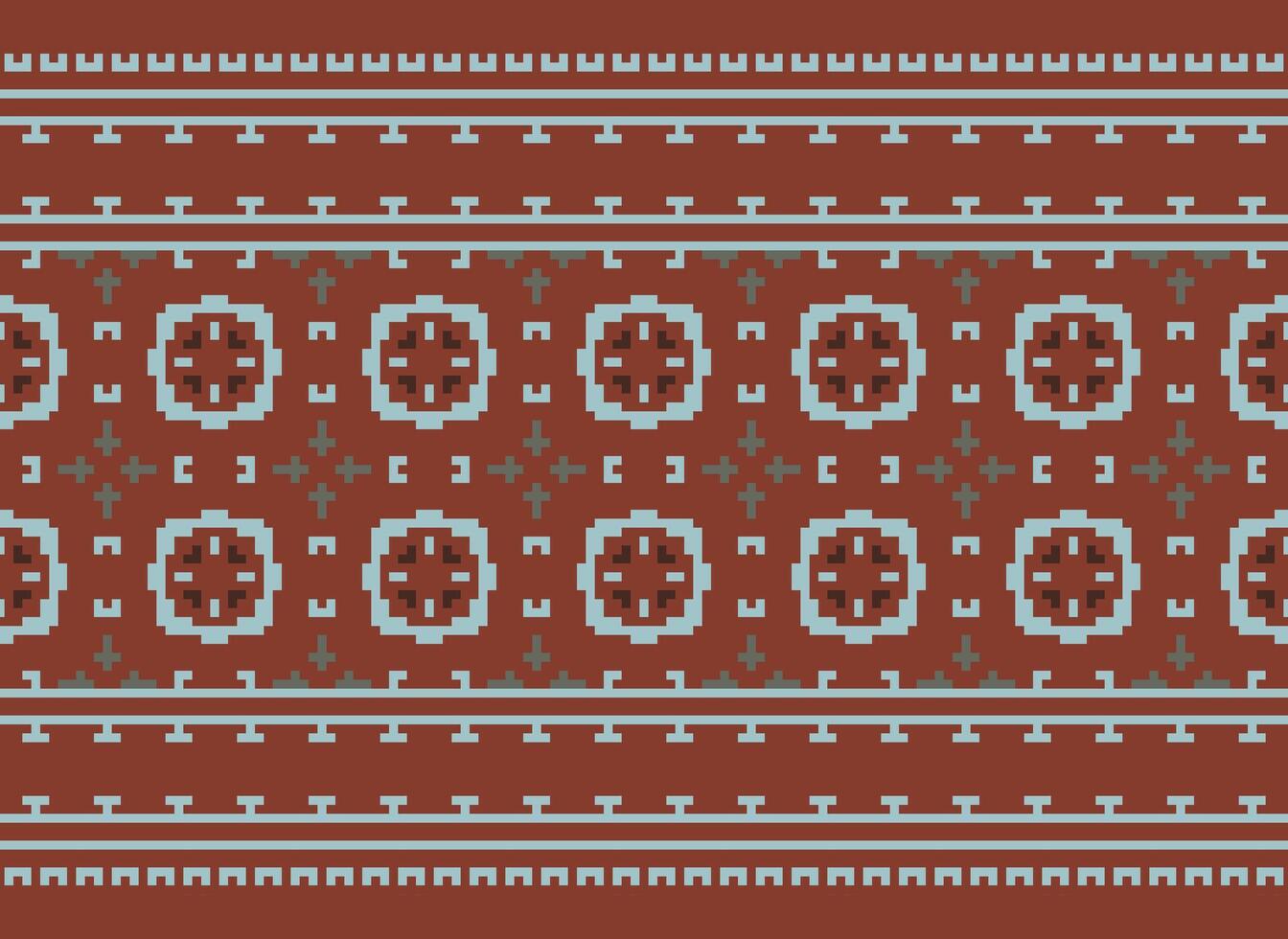 Beautiful floral cross stitch pattern.geometric ethnic oriental pattern traditional background.Aztec style abstract vector illustration.design for texture,fabric,clothing,wrapping,decoration,carpet.