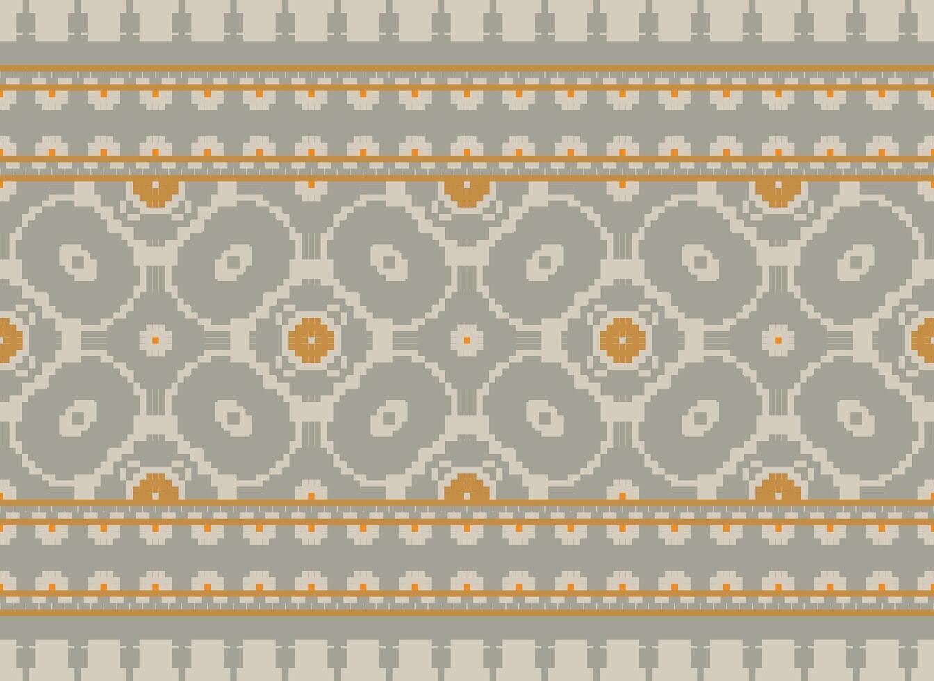 Beautiful pixel patterns traditional folk style, geometric ethnic seamless pattern vector illustration. Design for  cross stitch, carpet, wallpaper, clothing, texti fabric, wrapping, batik, embroidery