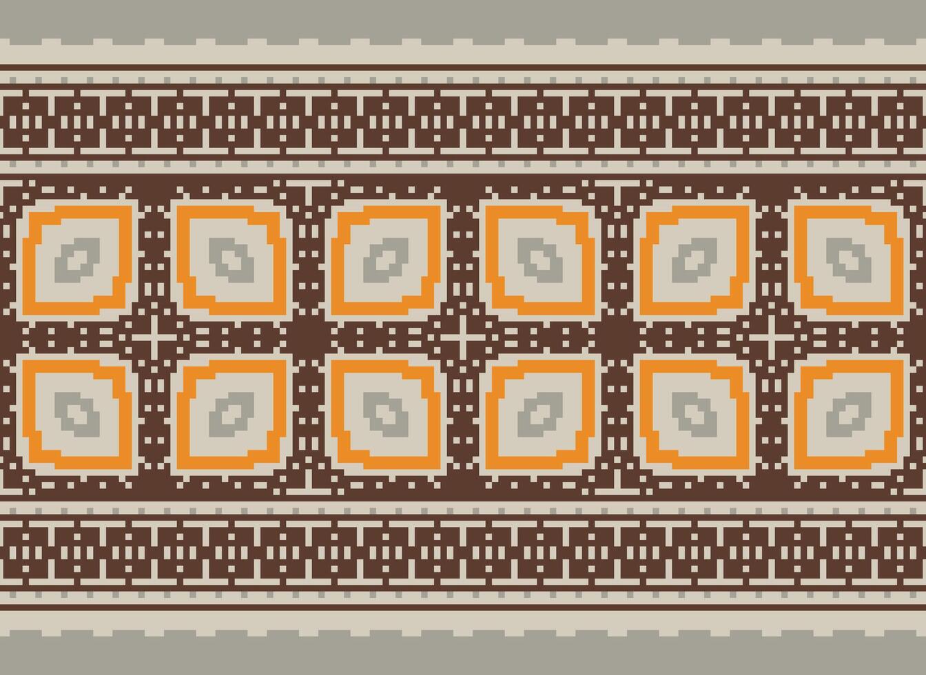 Beautiful pixel patterns traditional folk style, geometric ethnic seamless pattern vector illustration. Design for  cross stitch, carpet, wallpaper, clothing, texti fabric, wrapping, batik, embroidery