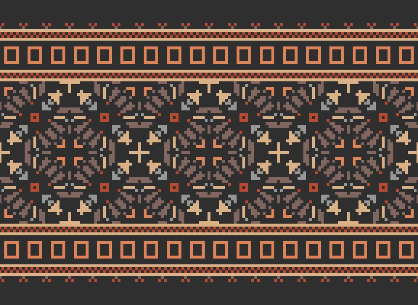 africano cruzar puntada bordado en fondo.geometrico étnico oriental sin costura modelo tradicional.azteca estilo resumen vector ilustración.diseño para textura,tela,ropa,envoltura,alfombra.