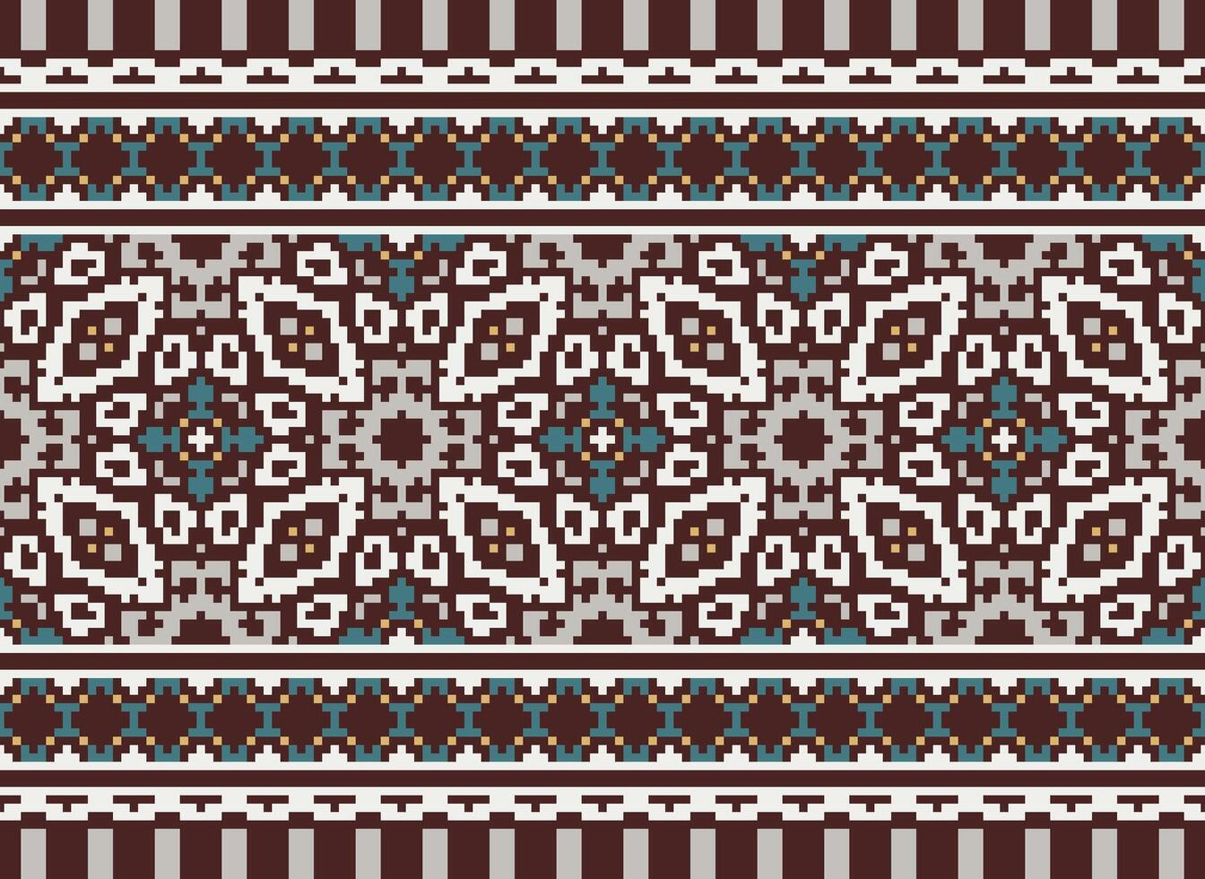 africano cruzar puntada bordado en fondo.geometrico étnico oriental sin costura modelo tradicional.azteca estilo resumen vector ilustración.diseño para textura,tela,ropa,envoltura,alfombra.