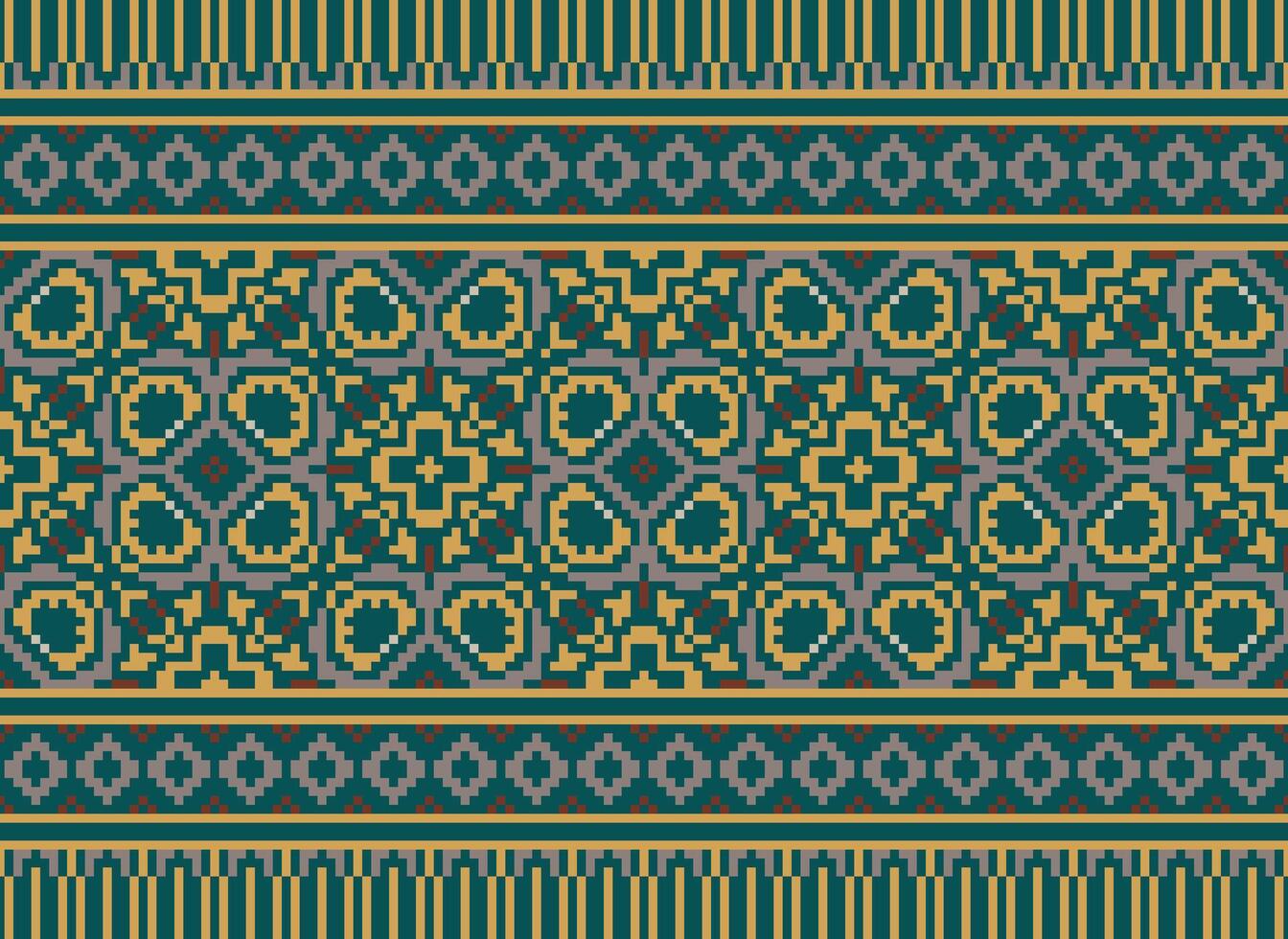 africano cruzar puntada bordado en fondo.geometrico étnico oriental sin costura modelo tradicional.azteca estilo resumen vector ilustración.diseño para textura,tela,ropa,envoltura,alfombra.