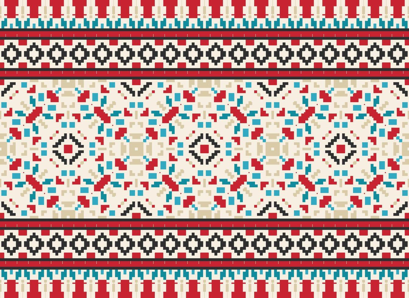 africano cruzar puntada bordado en fondo.geometrico étnico oriental sin costura modelo tradicional.azteca estilo resumen vector ilustración.diseño para textura,tela,ropa,envoltura,alfombra.