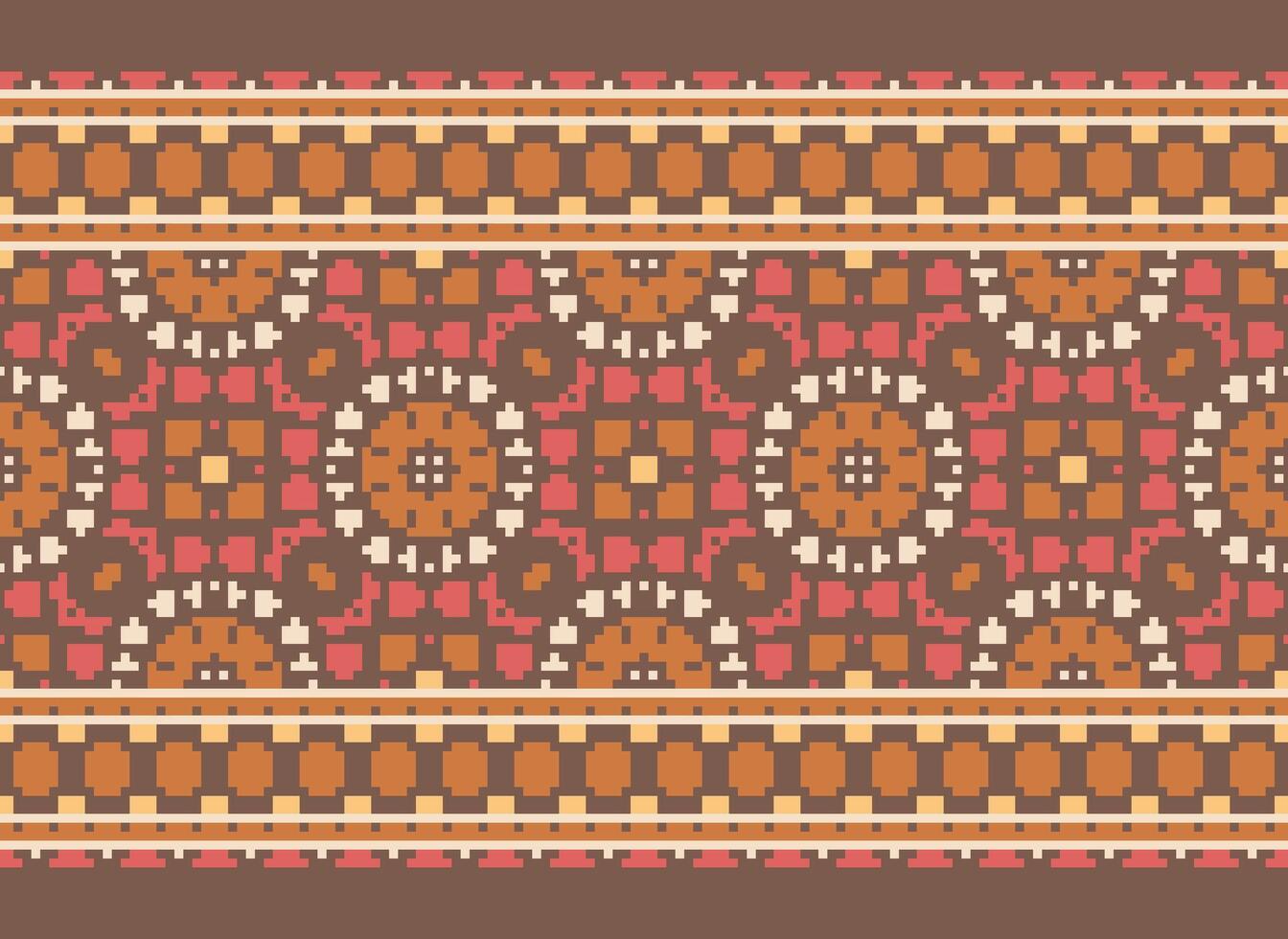 cruzar puntada vistoso geométrico tradicional étnico modelo ikat sin costura modelo resumen diseño para tela impresión paño vestir alfombra cortinas y pareo de malasia azteca africano indio indonesio vector