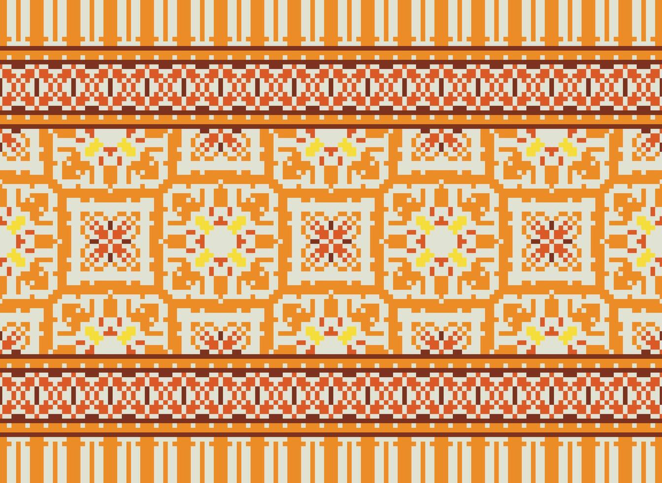 cruzar puntada vistoso geométrico tradicional étnico modelo ikat sin costura modelo resumen diseño para tela impresión paño vestir alfombra cortinas y pareo de malasia azteca africano indio indonesio vector