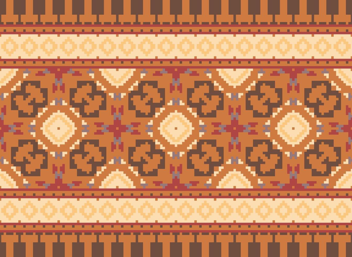 cruzar puntada vistoso geométrico tradicional étnico modelo ikat sin costura modelo resumen diseño para tela impresión paño vestir alfombra cortinas y pareo de malasia azteca africano indio indonesio vector