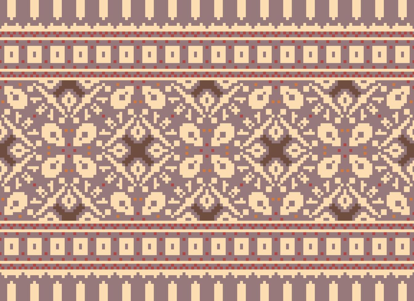 cruzar puntada vistoso geométrico tradicional étnico modelo ikat sin costura modelo resumen diseño para tela impresión paño vestir alfombra cortinas y pareo de malasia azteca africano indio indonesio vector