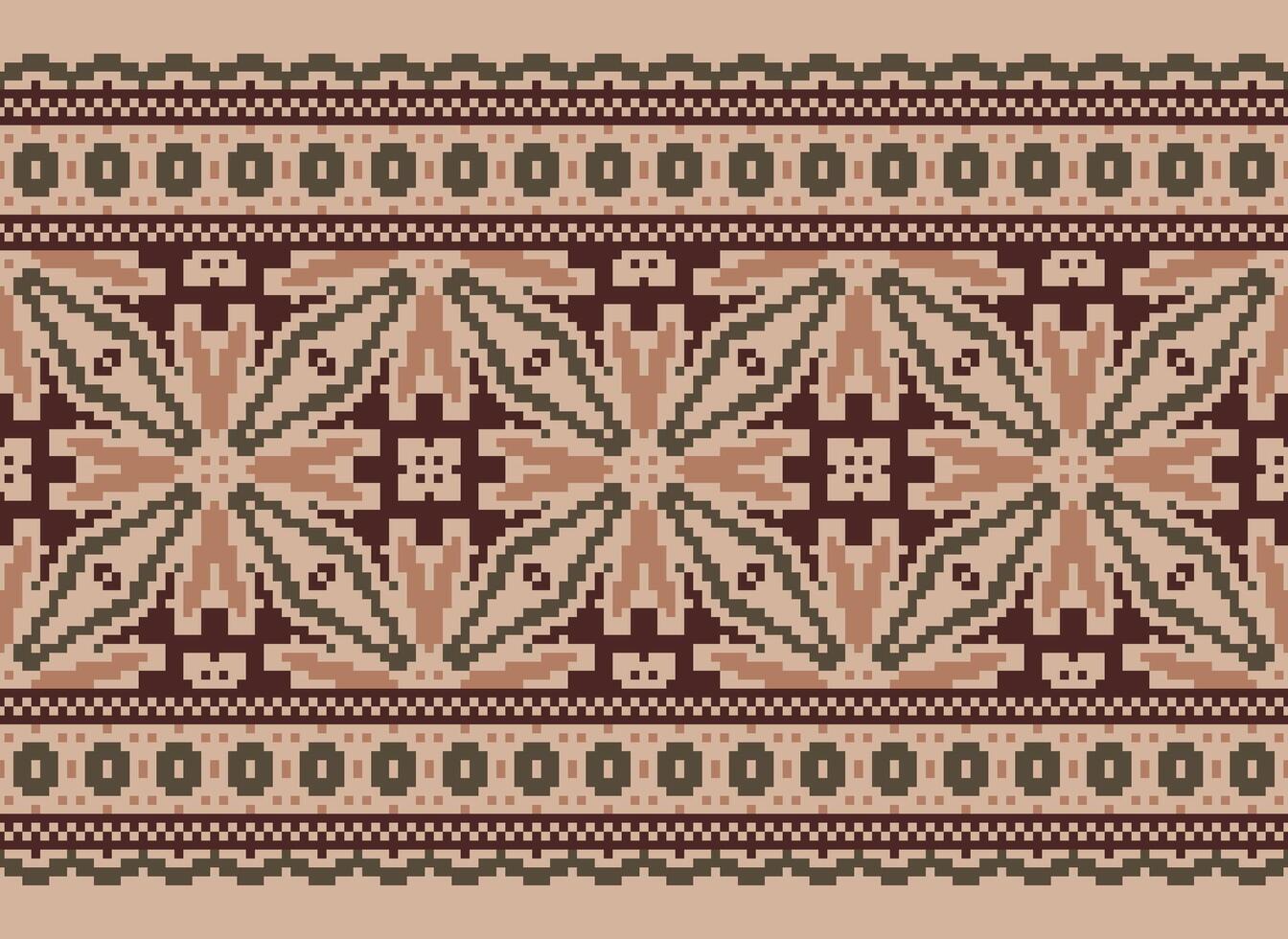 geométrico étnico modelo. píxel modelo. diseño para ropa, tela, fondo, fondo de pantalla, envase, batik. prendas de punto, bordado estilo. azteca geométrico Arte ornamento impresión. vector ilustración.