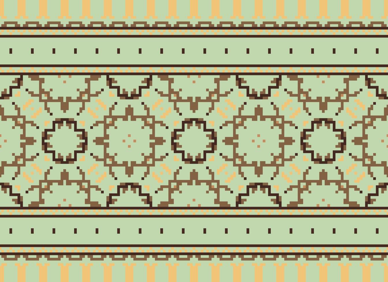 píxel étnico modelo vector antecedentes. sin costura modelo tradicional, diseño para fondo, fondo de pantalla, batik, tela, alfombra, ropa, envase, y textil.étnico modelo vector ilustración.