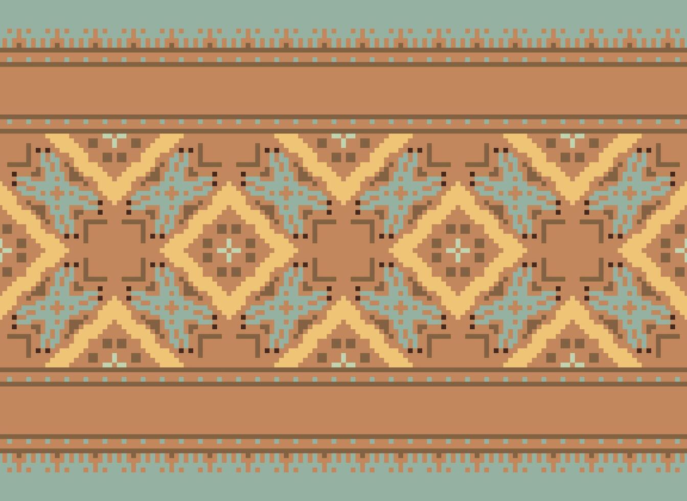 píxel étnico modelo vector antecedentes. sin costura modelo tradicional, diseño para fondo, fondo de pantalla, batik, tela, alfombra, ropa, envase, y textil.étnico modelo vector ilustración.