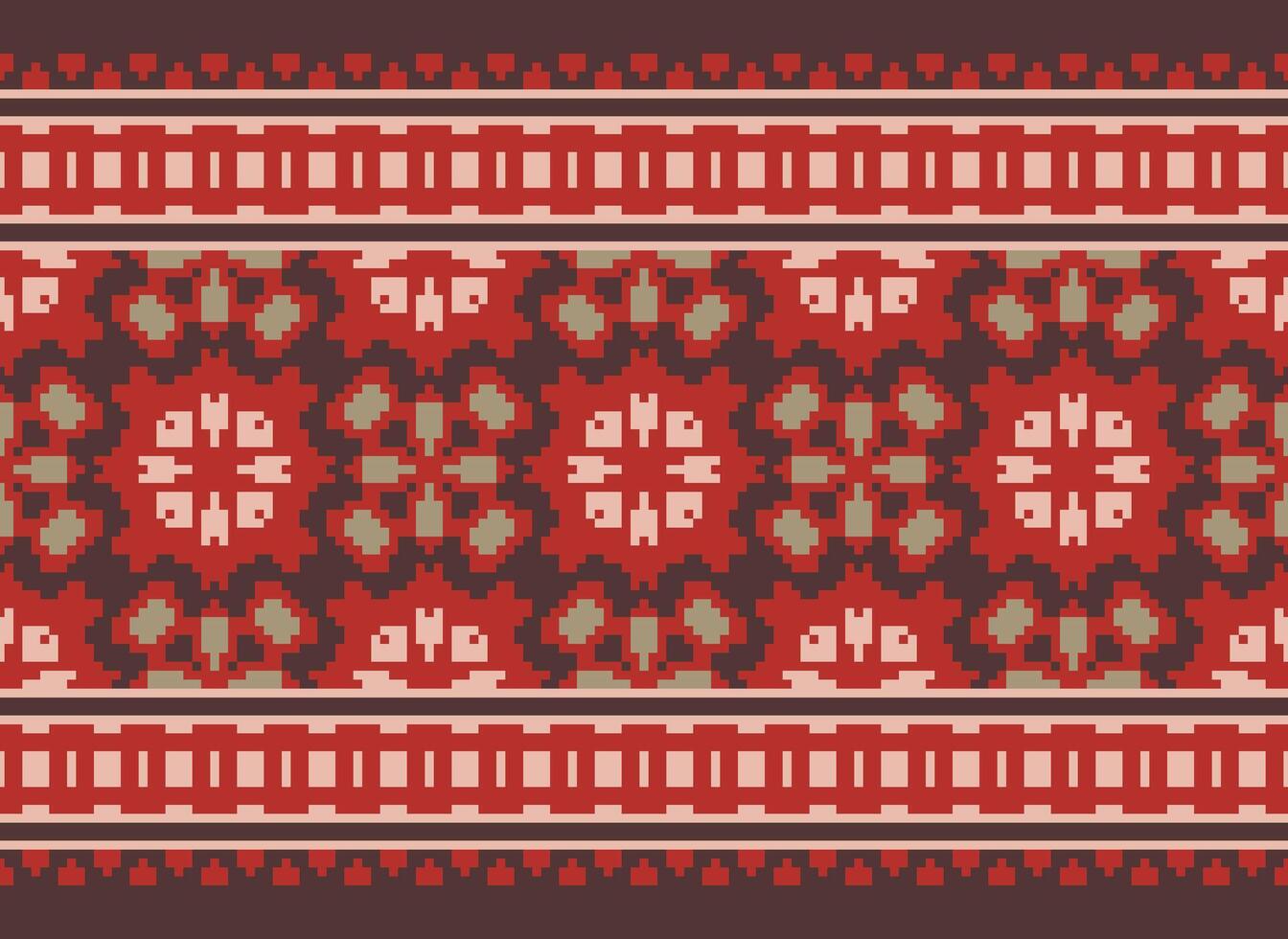 Embroidery ethnic pattern, Vector Geometric ornate background, Cross stitch retro zigzag style, Blue and yellow pattern knitting continuous, Design for textile, fabric, ceramic, digital print