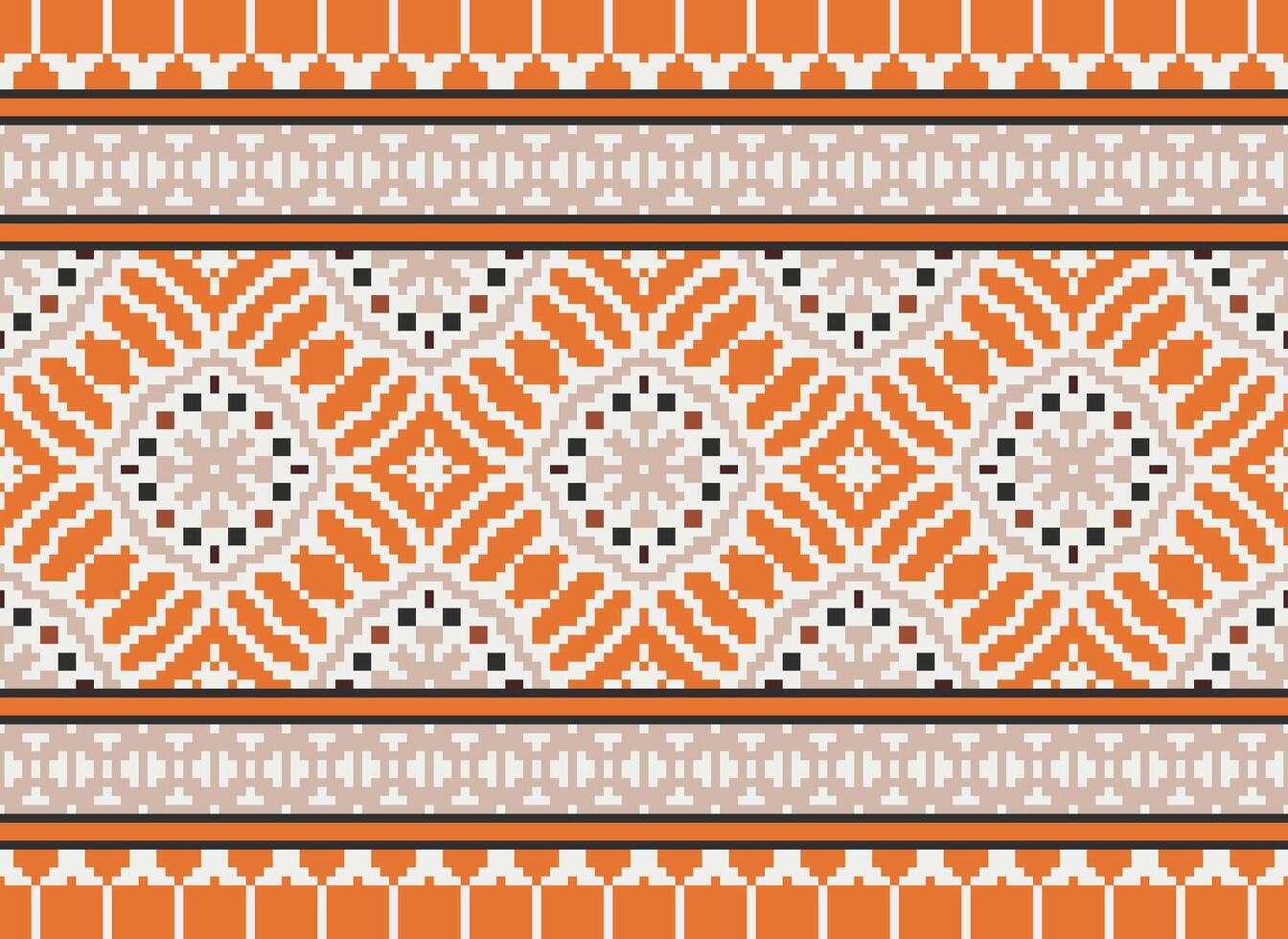 Embroidery ethnic pattern, Vector Geometric ornate background, Cross stitch retro zigzag style, Blue and yellow pattern knitting continuous, Design for textile, fabric, ceramic, digital print